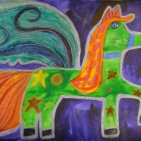 Ли Алина, 8 лет, Моя лошадка