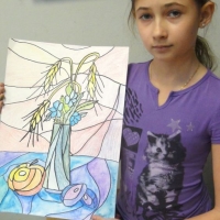 Лена и её рисунок