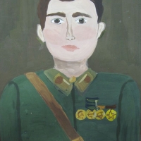 Давыдова Оля 12 лет, Портрет дедушки Давыдова Ф. Г