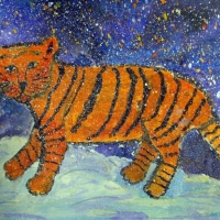 Литвиненко Лера, 8 лет, Тигр зимой
