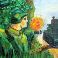 Алымыва Ксения, 15 лет, Немецкие танки не пройдут!